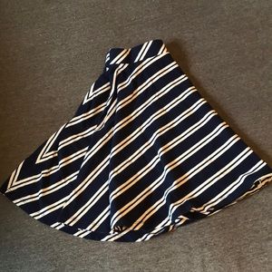 Navy blue and white skirt